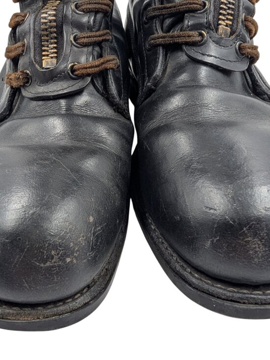 Vintage Chippewa Mens Sz 11.5E Black Zip Tie Leather Heavy Firemans Work Boots main image 12